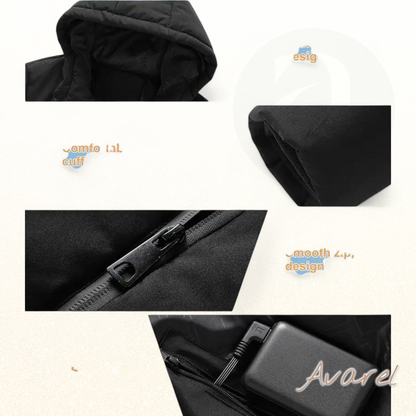 Komfortabli gepolsterte Jacke mit innovativer Heiztechnik für optimalen Komfort