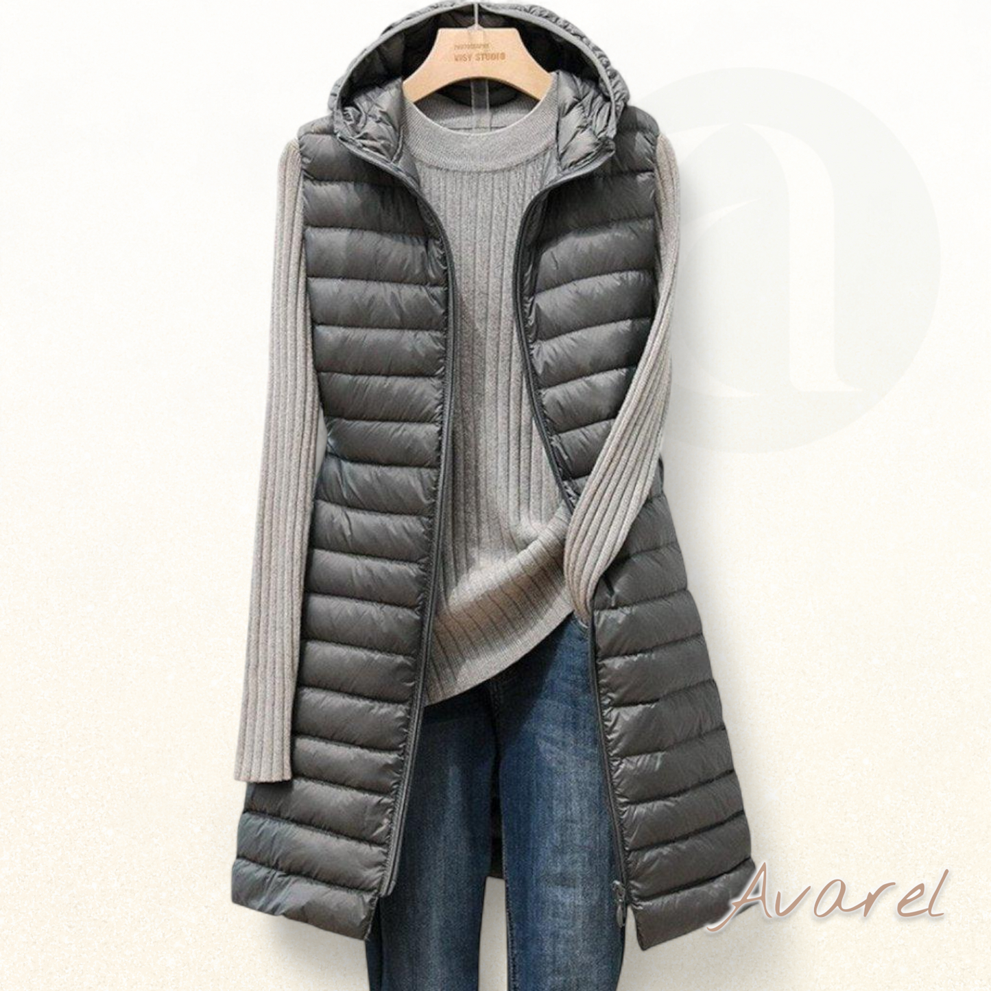 Damenschue Amy mit grosem Kreis und Namensplatte – Elegants langes Kleid für edle Isolation und optimalen Komfort