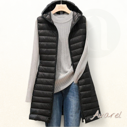 Damenschue Amy mit grosem Kreis und Namensplatte – Elegants langes Kleid für edle Isolation und optimalen Komfort