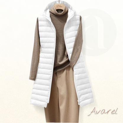 Damenschue Amy mit grosem Kreis und Namensplatte – Elegants langes Kleid für edle Isolation und optimalen Komfort