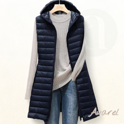 Damenschue Amy mit grosem Kreis und Namensplatte – Elegants langes Kleid für edle Isolation und optimalen Komfort