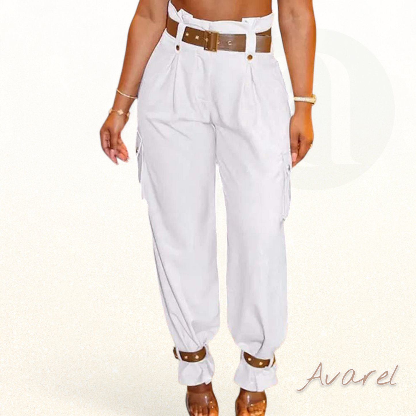 Bequemi Cargohose mit stilvolle einfarbige Taschen