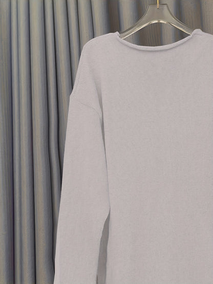 SILLASA Damentypischer Pullover mit V-Ausschnitt für ultimativen Komfort und eleganten Look