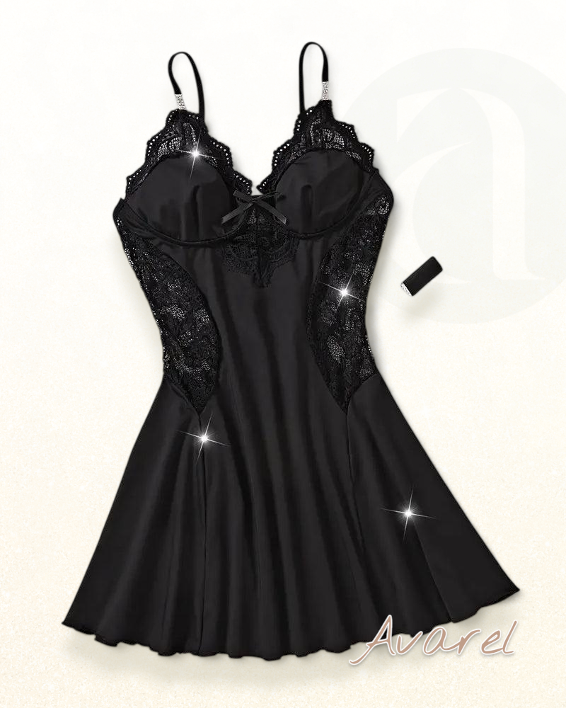 Sexy Nachthem, mit verführerischem Strumpfhalter-Design