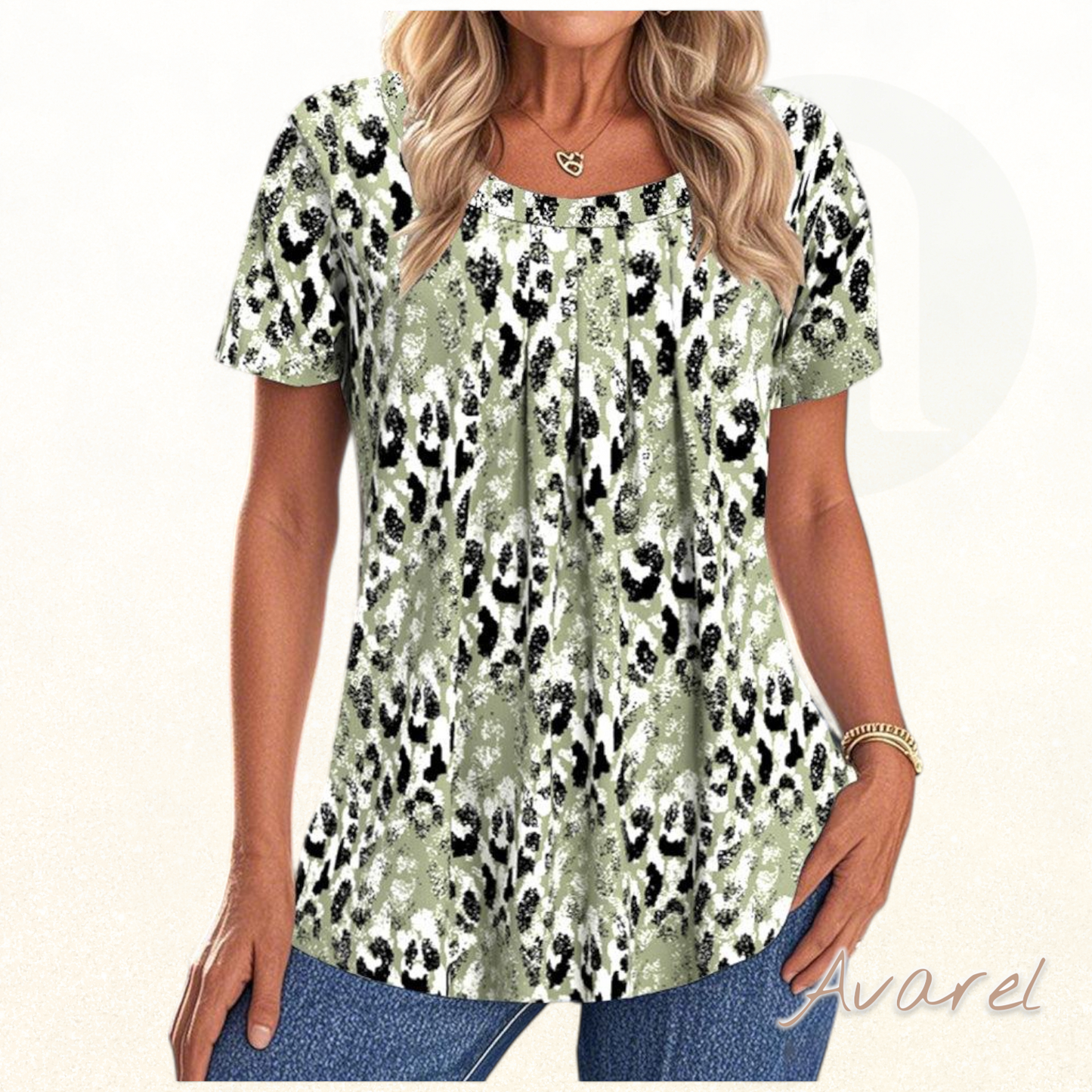 Stylisch bedruckts T-Shirt mit Rundhalsausschnitt und Kurzarm