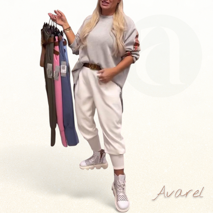 Hose in schlichte Unifarbä für stilvolli Einfachheit