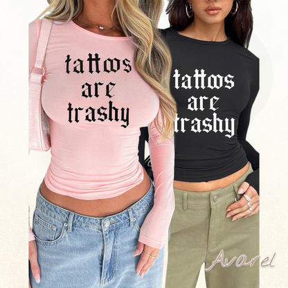 Eng anliegendes, langärmeligs T-Shirt – Stilvoll und bequem für jede Anlass