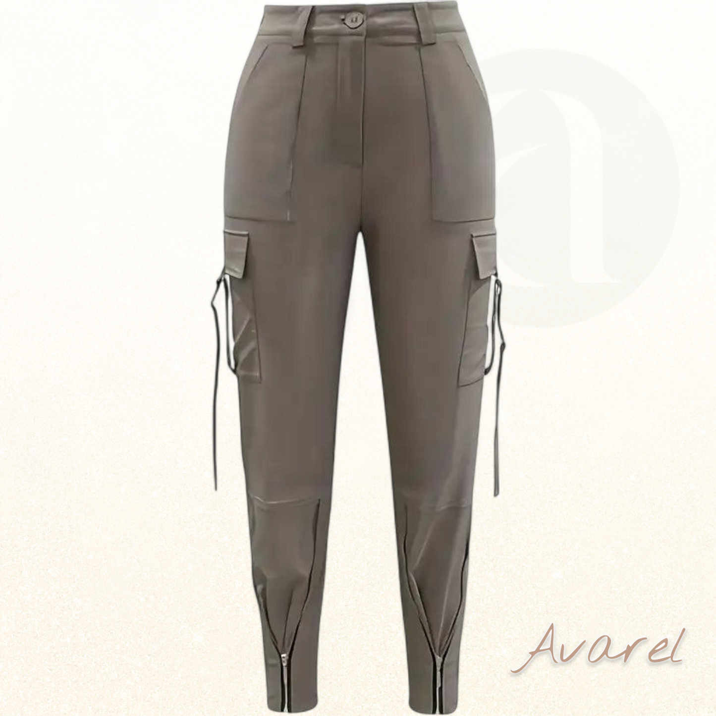 Stoff-Cargohosen mit praktischerm Reissverschluss für vielseitige Komfort