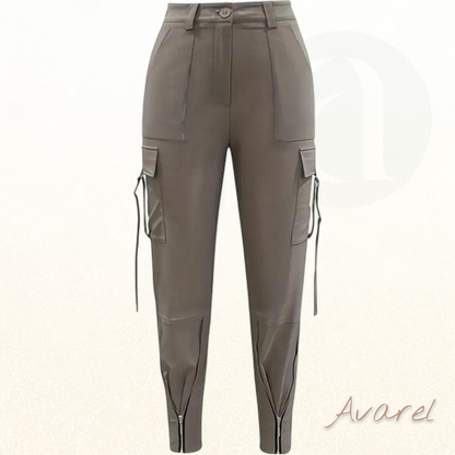 Stoff-Cargohosen mit praktischerm Reissverschluss für vielseitige Komfort