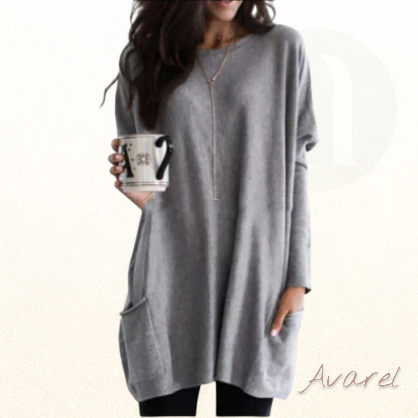 Alkinar Dame Komfortabler Sweatshirt mit Langärmle – Perfekt für jede Gelegenheit