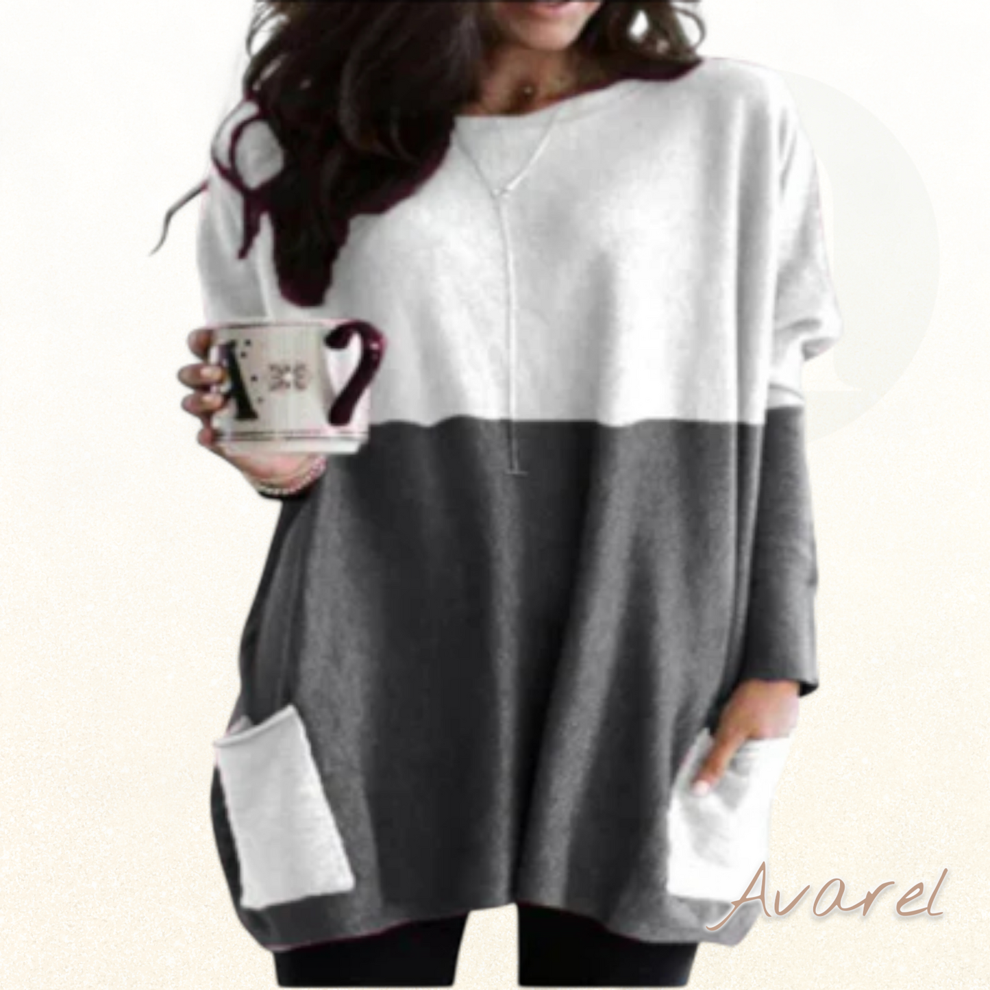 Alkinar Dame Komfortabler Sweatshirt mit Langärmle – Perfekt für jede Gelegenheit