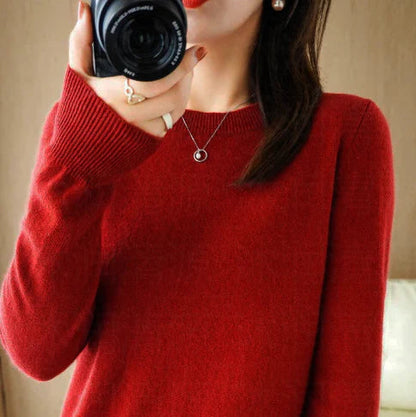 Damen-Herrlichs Winter-Sweats mit rundem Hooch - Elegants und warm z'Mache, perfekt für dini saisonale Garderobe