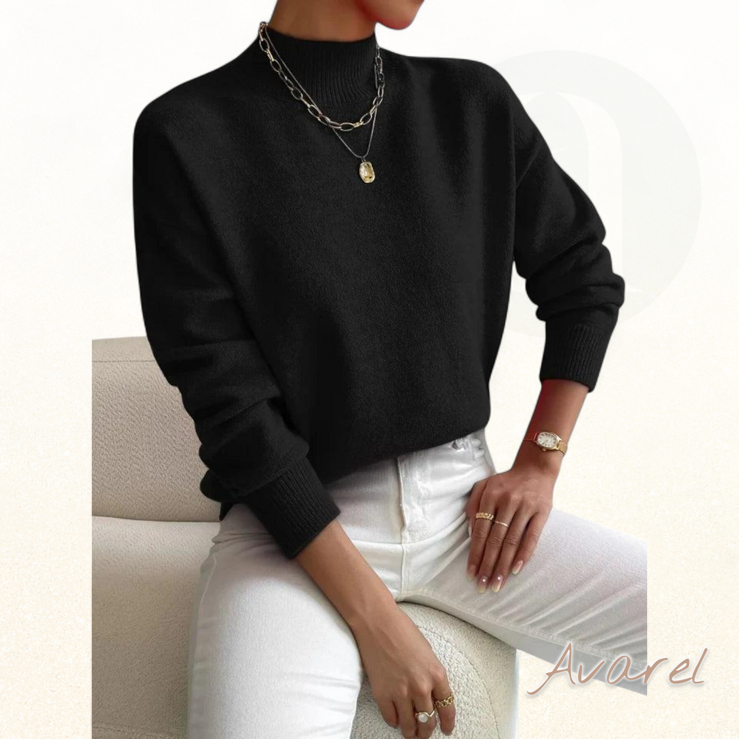 Marshallina | Elegantes Schleifen-Strickpulli für dä zeitlose Stil und en klassischer Look