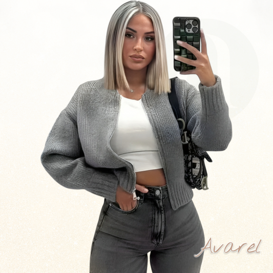 Chic Plus-Size Frauen Pullover mit Reißverschluss – Bequeme Passform & Trendiger Look