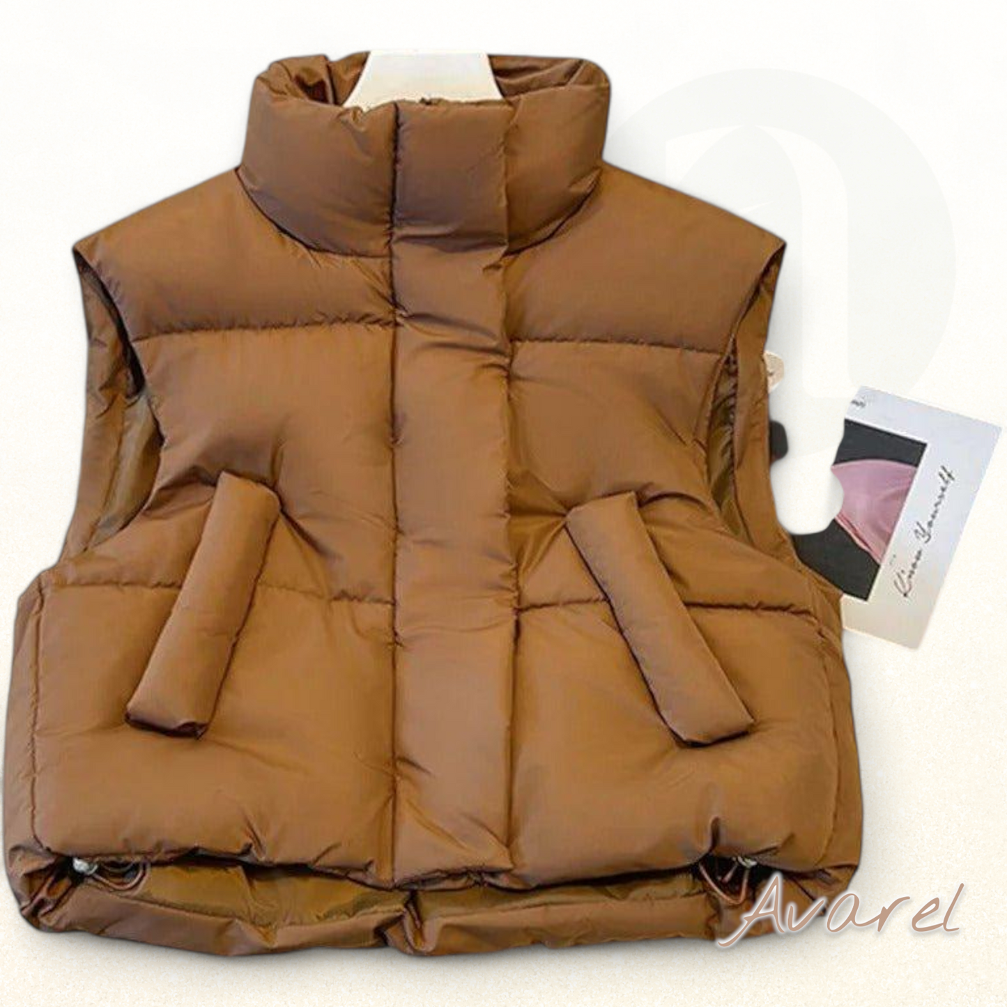 Chic Damen Sintless Top mit Hohem Kragen und Knopf-Details – Stylisch und Guet Gfühl Look