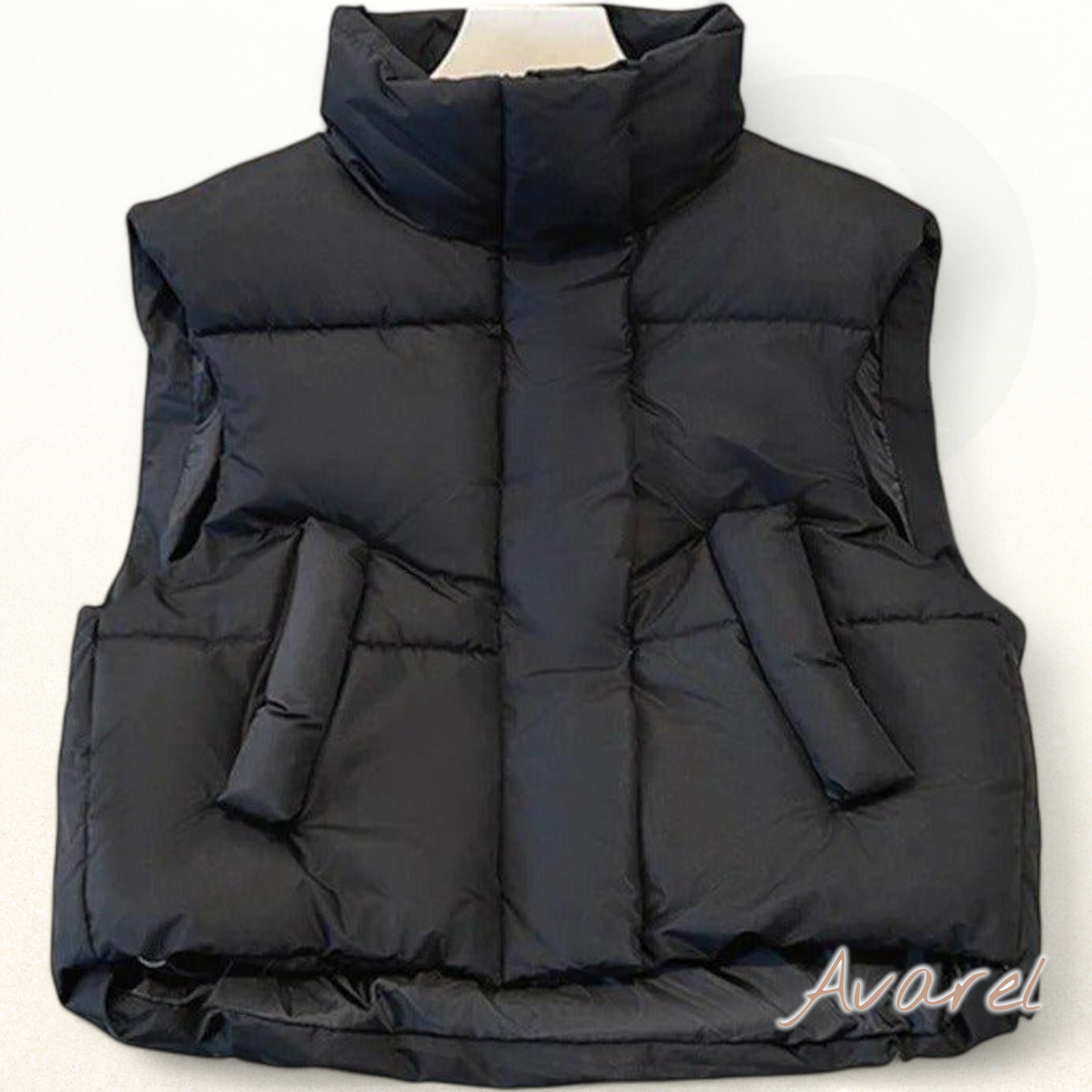 Chic Damen Sintless Top mit Hohem Kragen und Knopf-Details – Stylisch und Guet Gfühl Look