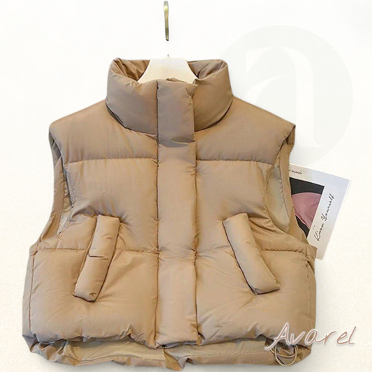 Chic Damen Sintless Top mit Hohem Kragen und Knopf-Details – Stylisch und Guet Gfühl Look