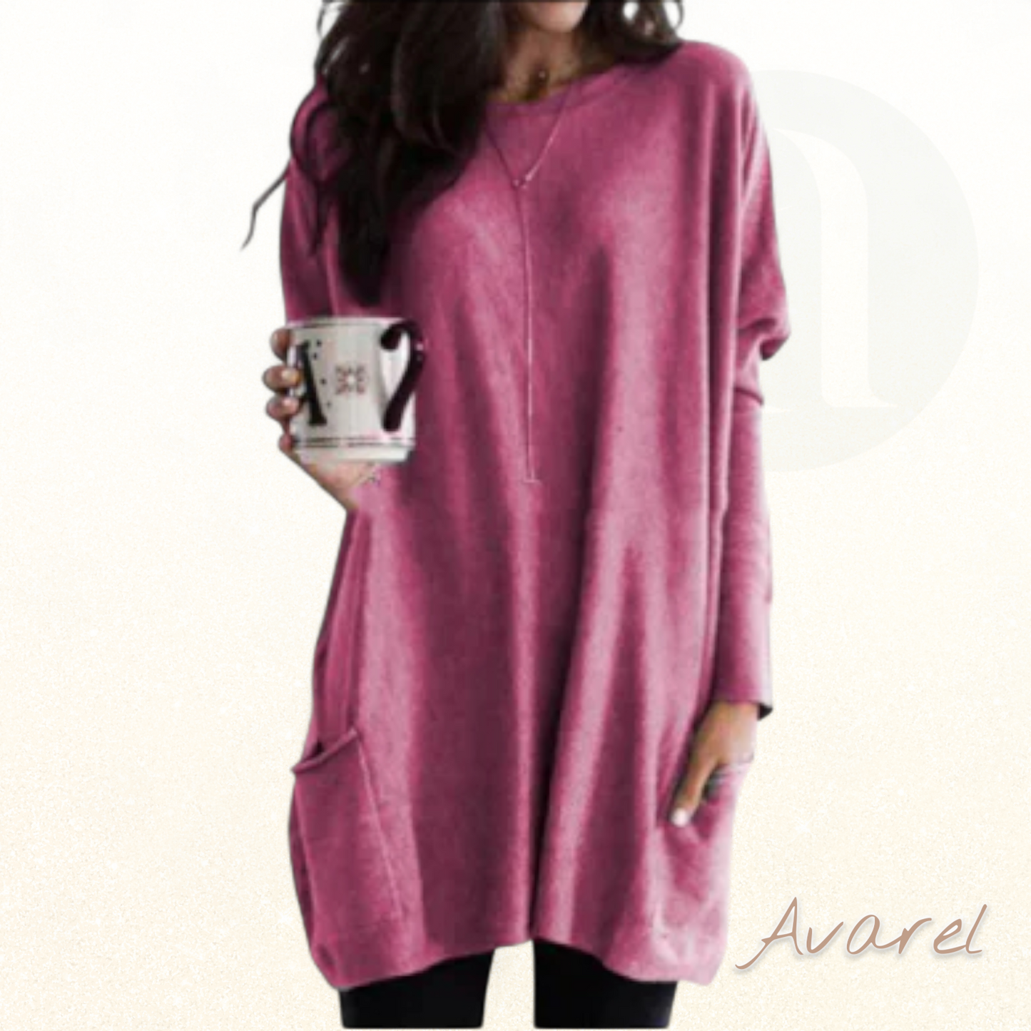 Alkinar Dame Komfortabler Sweatshirt mit Langärmle – Perfekt für jede Gelegenheit