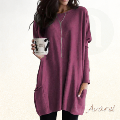 Alkinar Dame Komfortabler Sweatshirt mit Langärmle – Perfekt für jede Gelegenheit