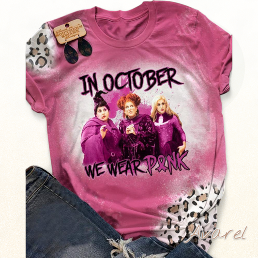 Stylischa Halloween-Print T-Shirt für din perfekt Saison-Look