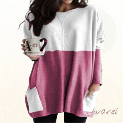 Alkinar Dame Komfortabler Sweatshirt mit Langärmle – Perfekt für jede Gelegenheit